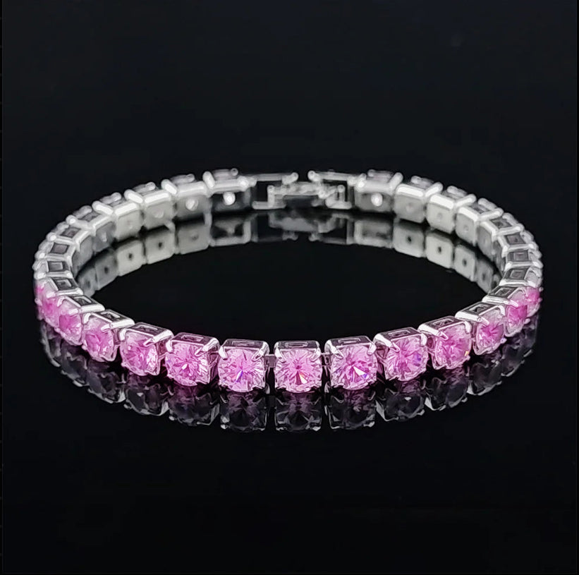 Tennis Bracelet Pink