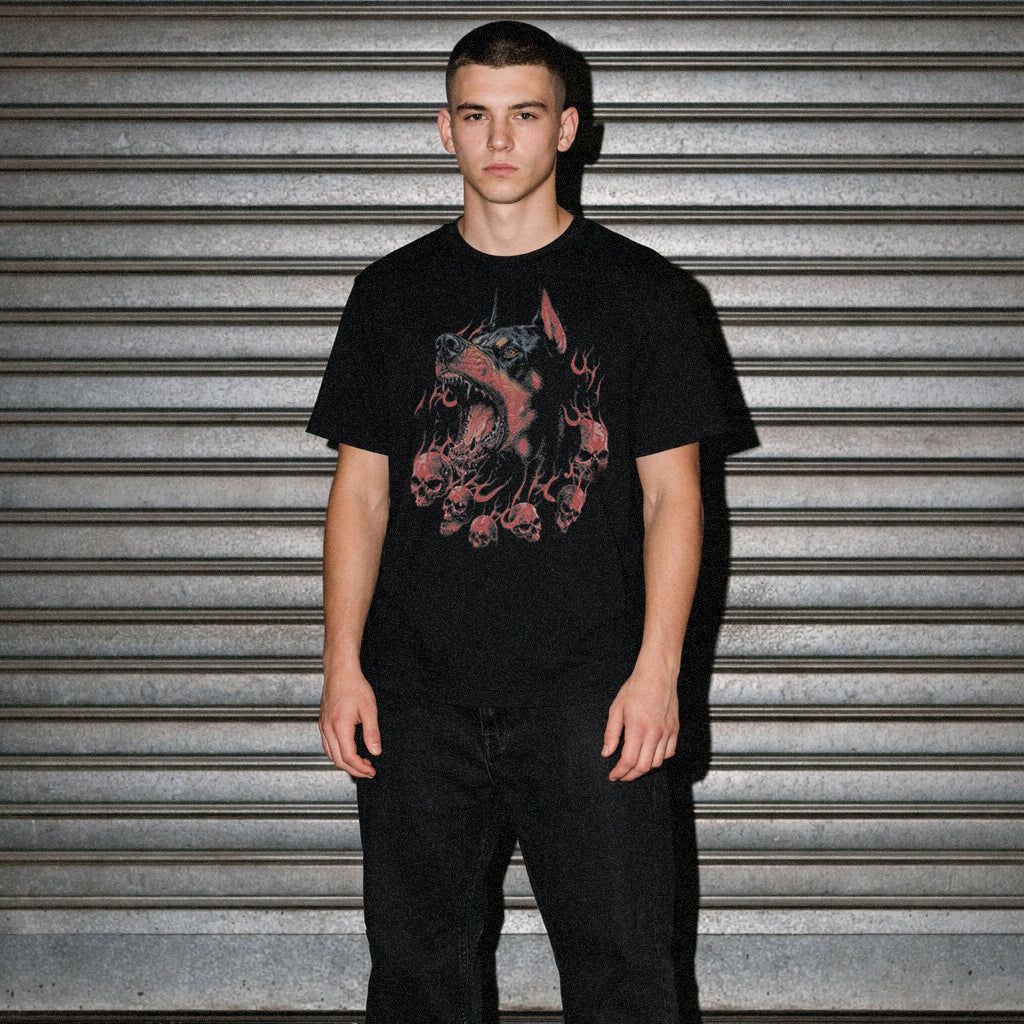 Doberman Skull Tee