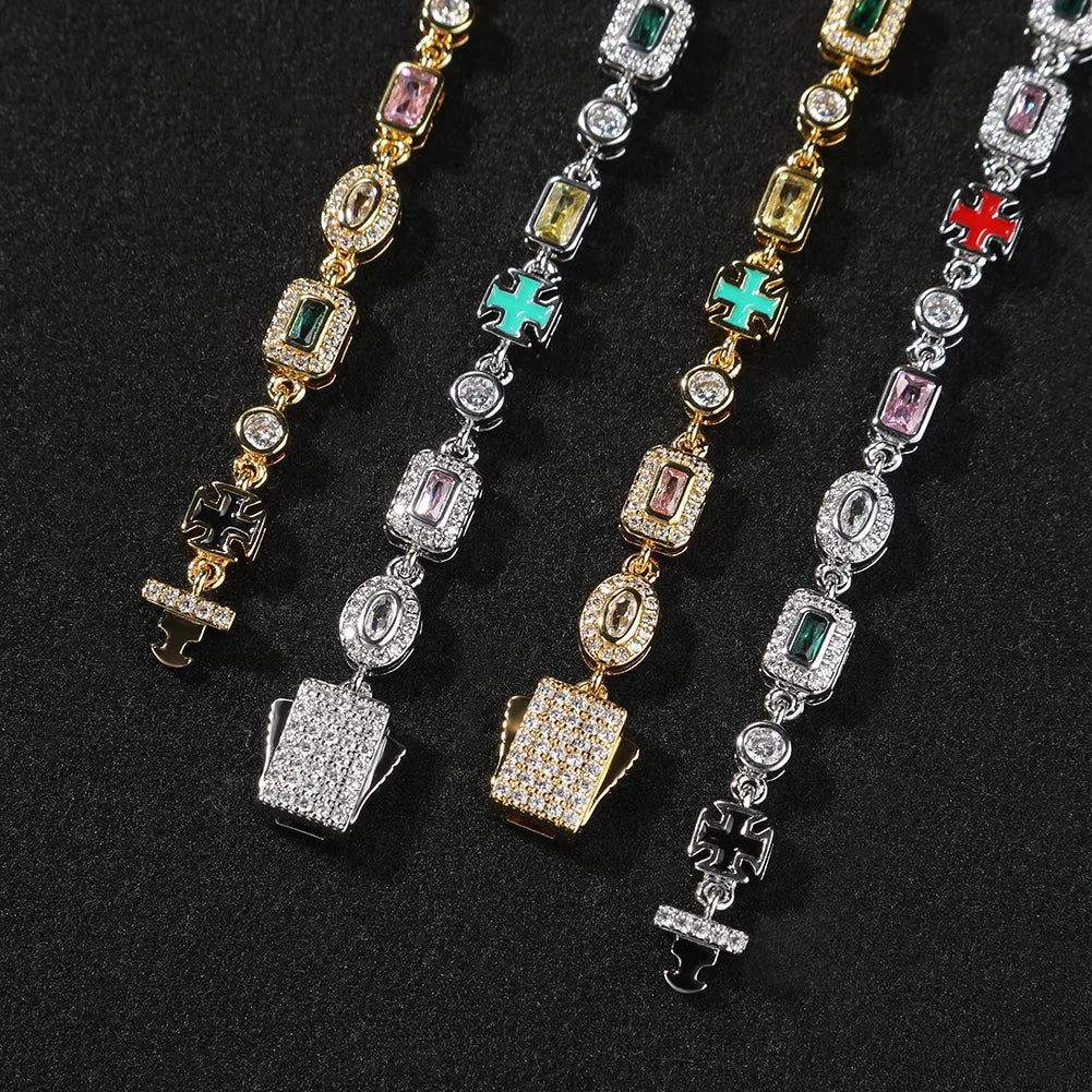 Colorful Cross Bracelet