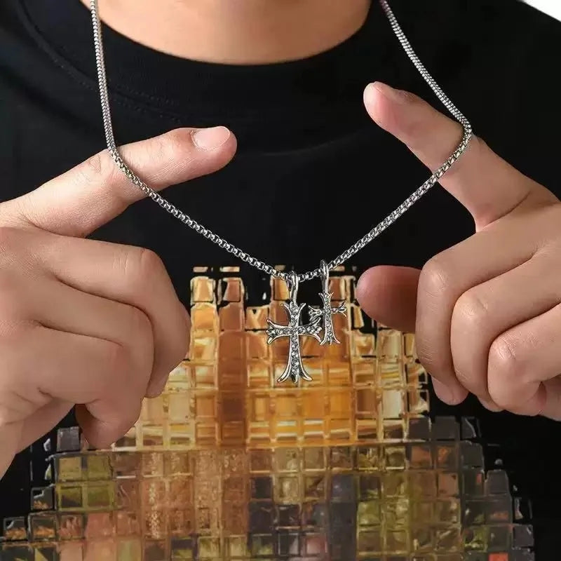 Double Cross Pendant