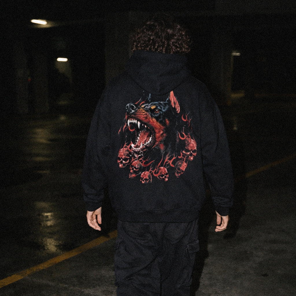 Doberman Skull Hoodie