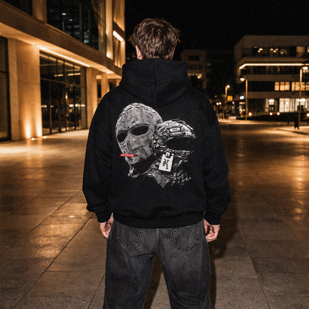 Grunge Masked Hoodie